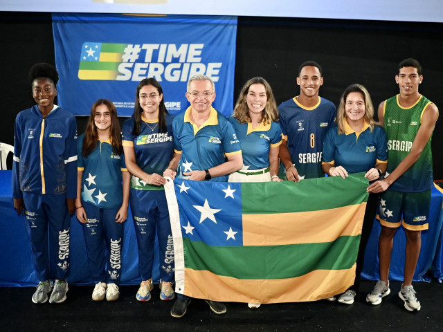 Time Sergipe recebe uniformes e apoio financeiro para Jogos da Juventude 2025