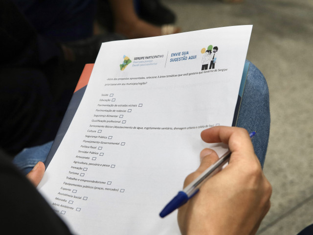 Formulário on-line do Sergipe Participativo recebe contribuições para os Planos de Desenvolvimento Regional