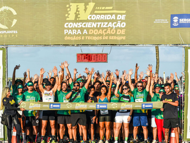 IV Corrida de Doação de Órgãos mobiliza 500 participantes na Orla de Atalaia