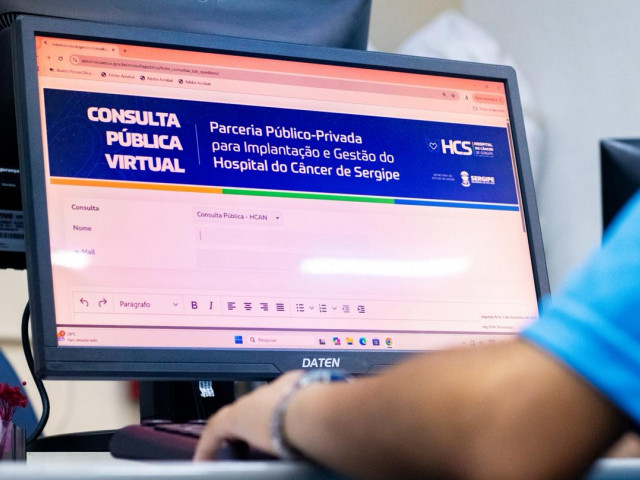 Governo de Sergipe abre consulta pública on-line sobre PPP do Hospital do Câncer
