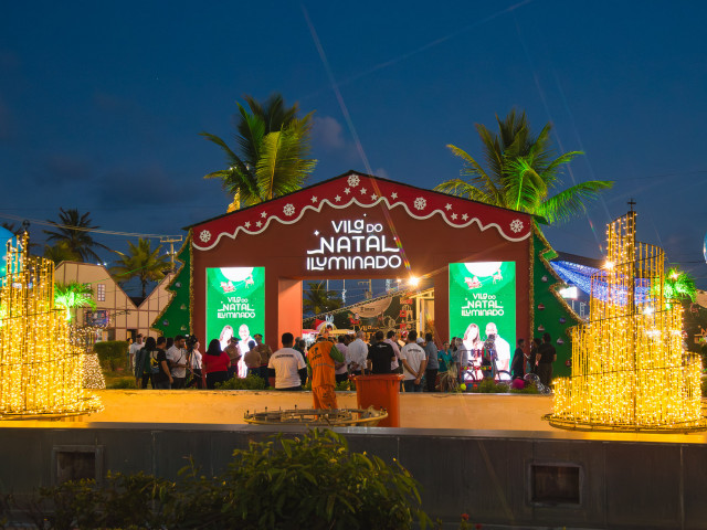 Vila do Natal Iluminado 2025 começa sexta (5) na Orla da Atalaia e segue até 28 de dezembro