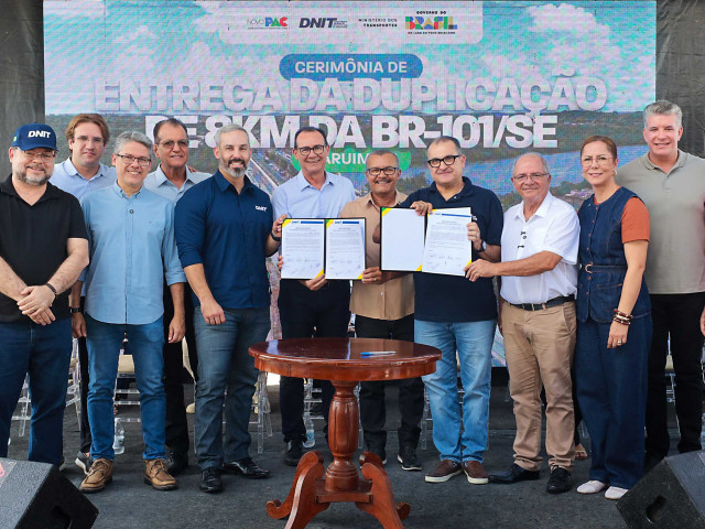 Trecho duplicado da BR-101 é entregue em Maruim e governo autoriza novas obras viárias em Sergipe