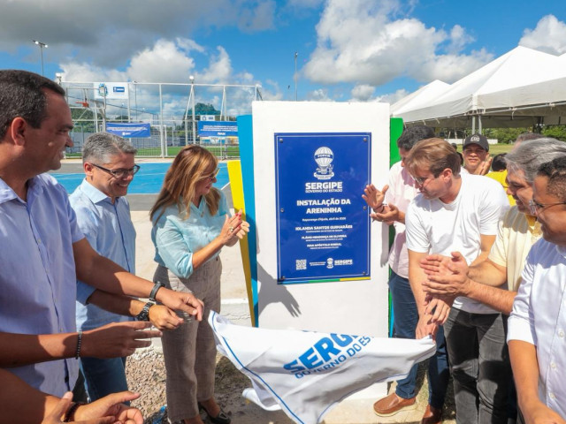 Governo de Sergipe inaugura areninha esportiva no povoado Sapé, em Itaporanga d’Ajuda