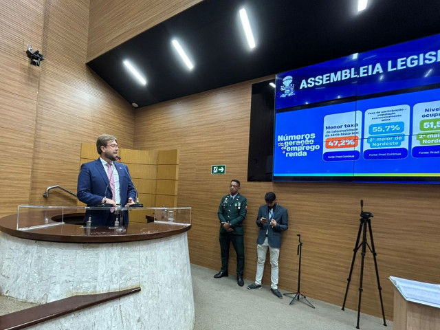 Sergipe apresenta resultados históricos em emprego e renda na Assembleia Legislativa