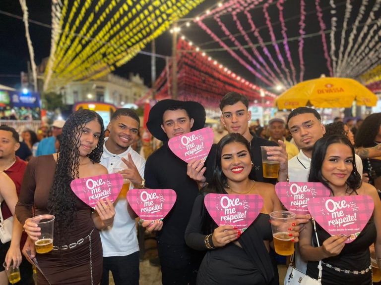Campanha “Ôxe, Me Respeite!” promove respeito e segurança no Forró Caju