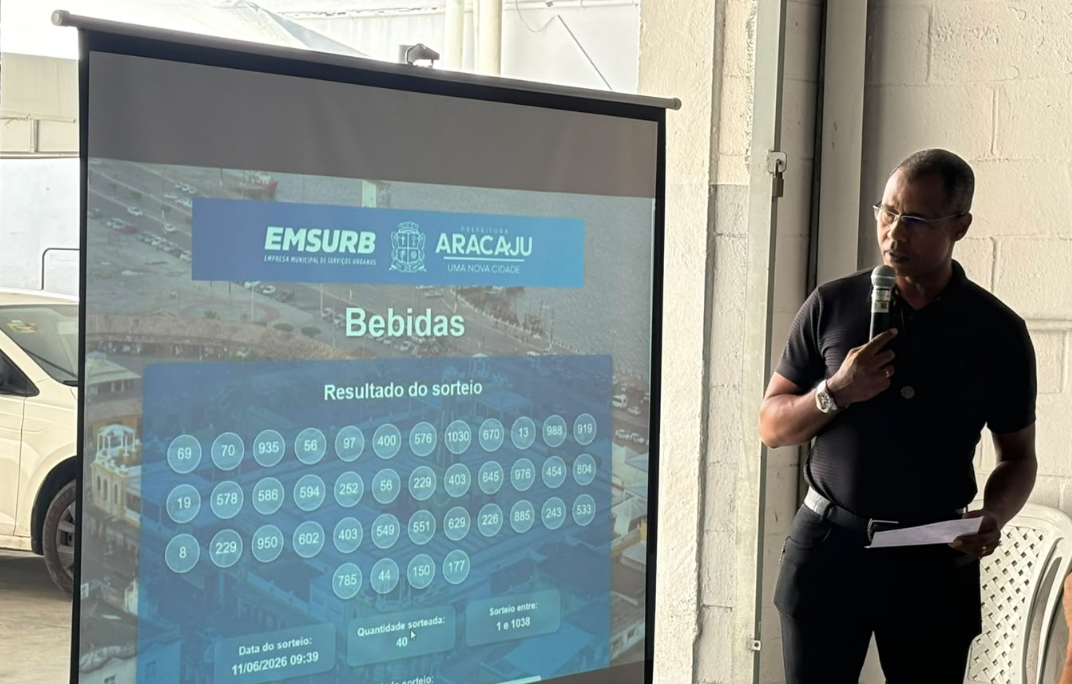 Emsurb realiza sorteio para comerciantes do Forró Caju 2026 em Aracaju