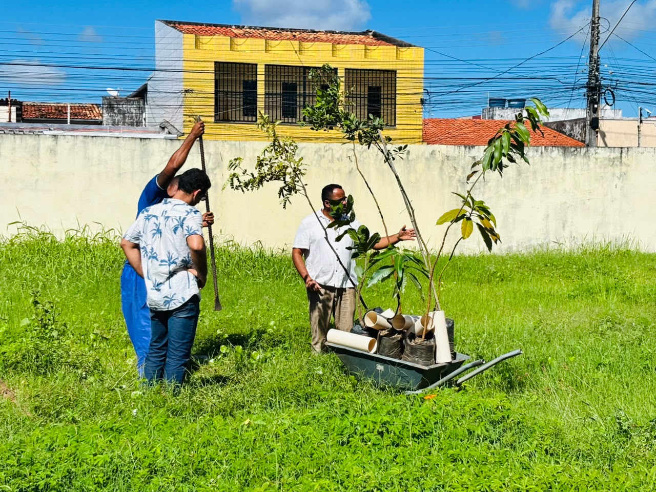 Plantio de árvores frutíferas enriquece educação ambiental em Aracaju