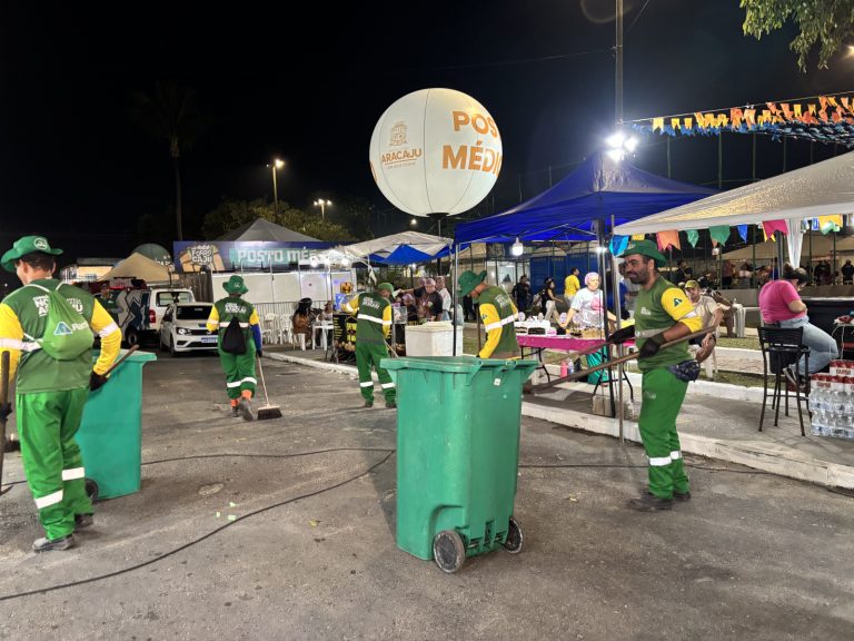 Prefeitura assegura limpeza e organização no Forró Caju no Santos Dumont