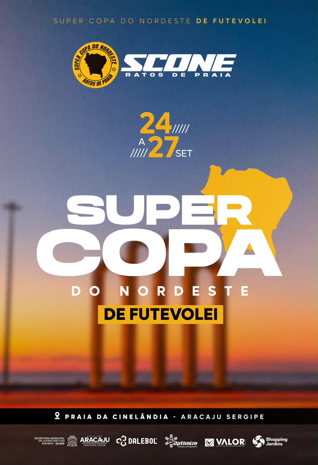 Viva a energia da Super Copa do Nordeste de Futevôlei em Aracaju