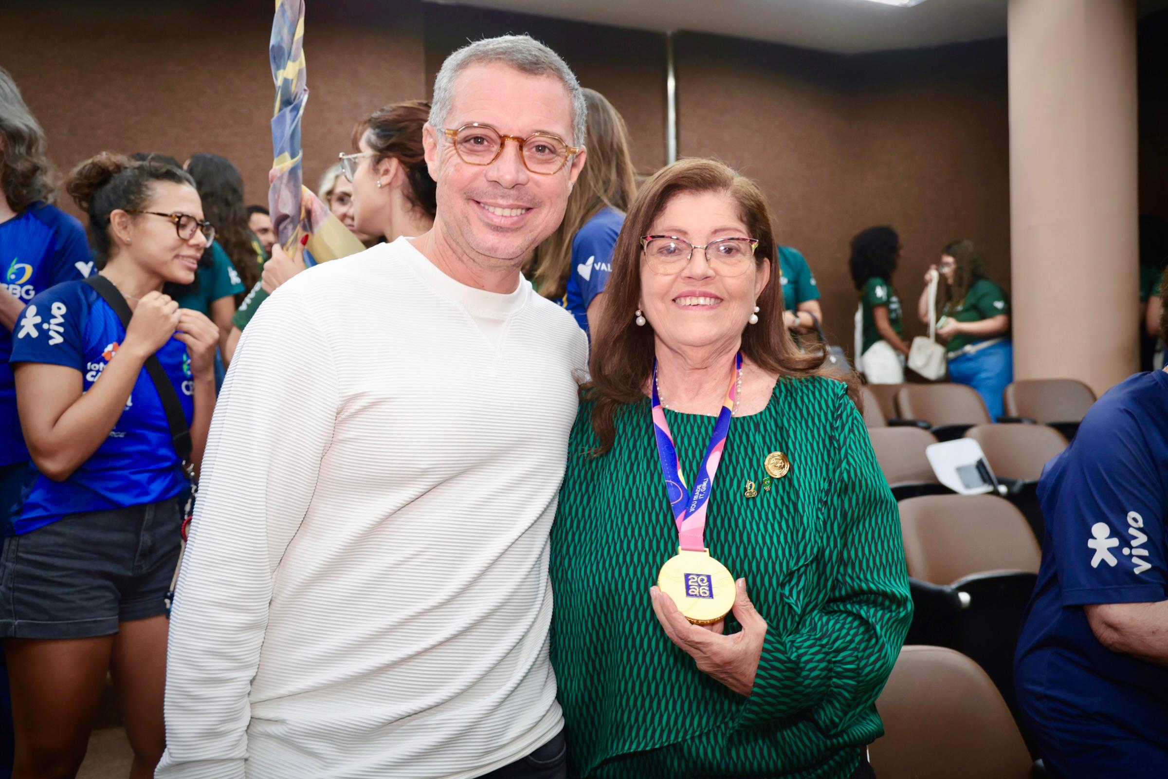 Seleção Brasileira de Ginástica Rítmica recebida no Palácio dos Despachos