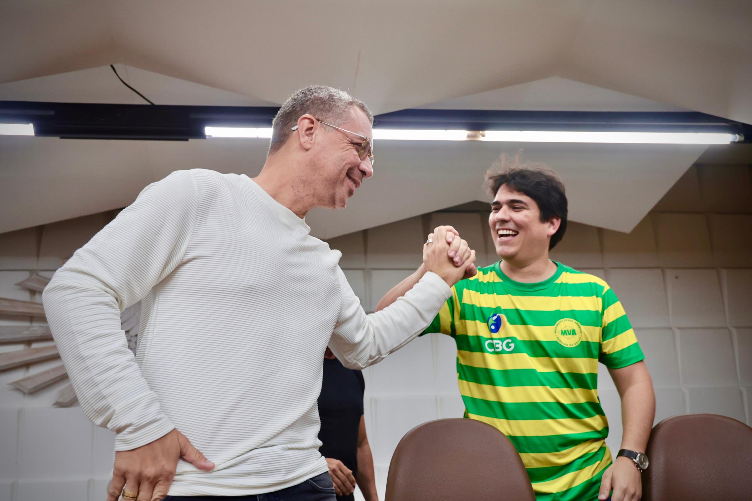 Seleção Brasileira de Ginástica Rítmica recebida no Palácio dos Despachos