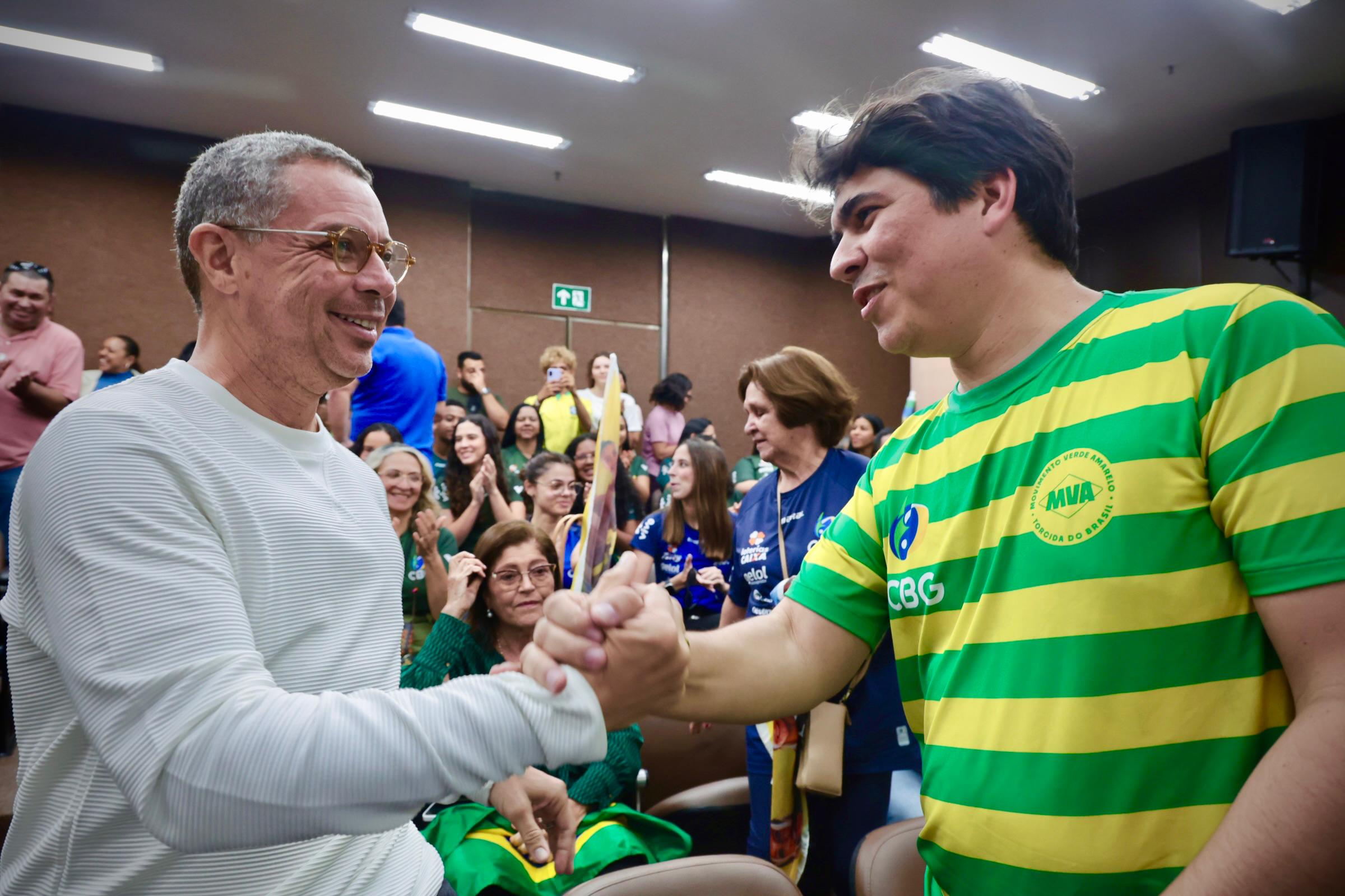 Seleção Brasileira de Ginástica Rítmica recebida no Palácio dos Despachos