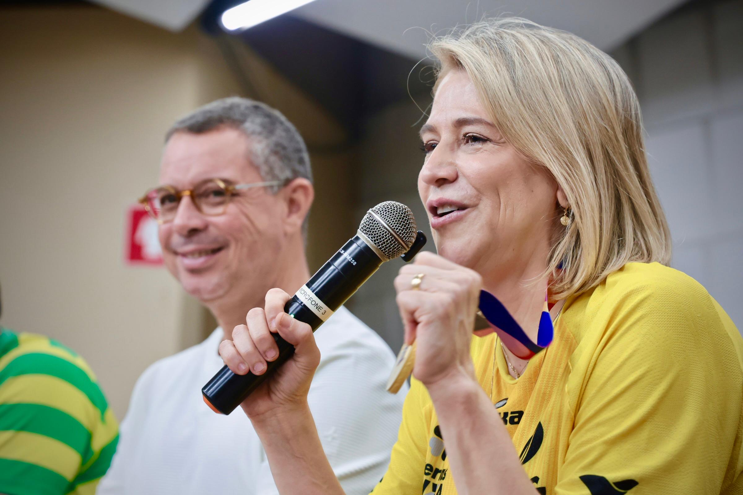Seleção Brasileira de Ginástica Rítmica recebida no Palácio dos Despachos