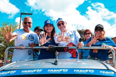 Ruas do Leste sergipano se enchem na passagem de Fábio Mitidieri
