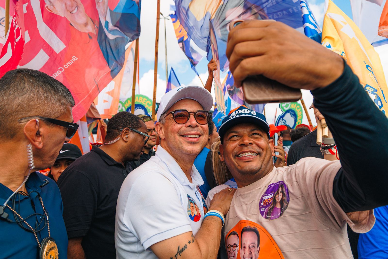 Governador Fábio Mitidieri em campanha em Aracaju